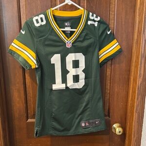Nike Green and Yellow NFL Jersey